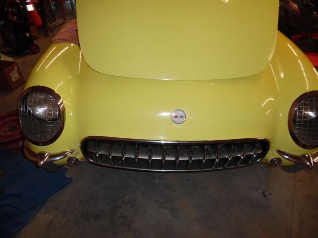 1955 harvest gold Chevrolet Corvette Convertible