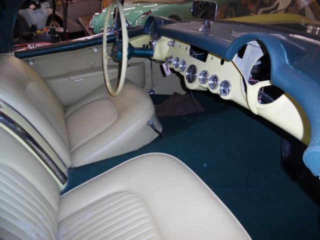 1955 harvest gold Chevrolet Corvette Convertible