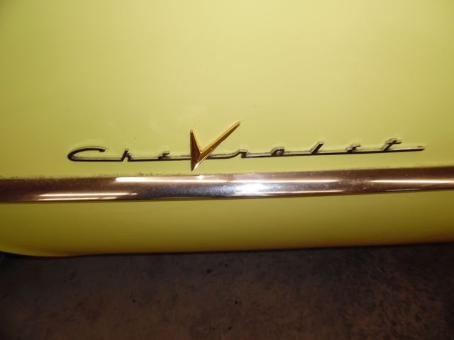 1955 harvest gold Chevrolet Corvette Convertible