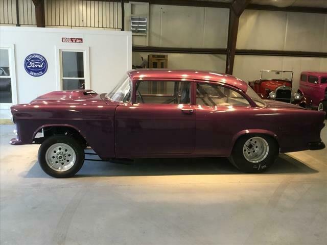 1955 Purple Chevrolet Drag Car 2 Dr