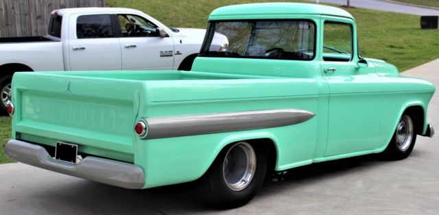 1955 SURF GREEN Chevrolet Other Pickups BIG BACK WINDOW CAB