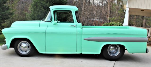 1955 SURF GREEN Chevrolet Other Pickups BIG BACK WINDOW CAB