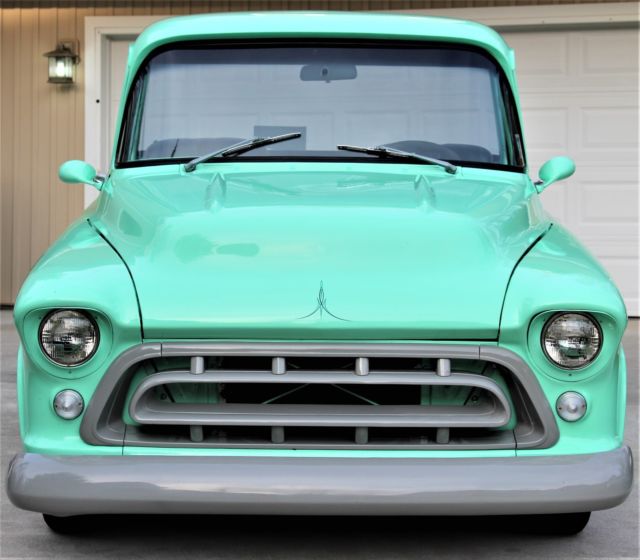 1955 SURF GREEN Chevrolet Other Pickups BIG BACK WINDOW CAB
