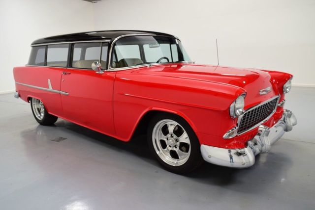 1955 Red Chevrolet Bel Air/150/210 Wagon