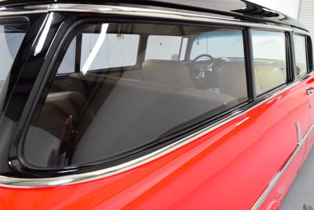 1955 Red Chevrolet Bel Air/150/210 Wagon