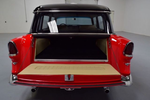1955 Red Chevrolet Bel Air/150/210 Wagon