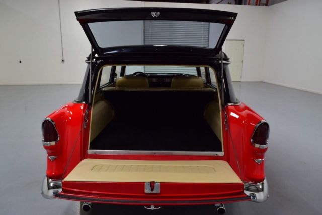 1955 Red Chevrolet Bel Air/150/210 Wagon