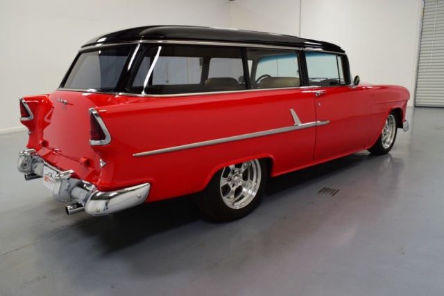 1955 Red Chevrolet Bel Air/150/210 Wagon