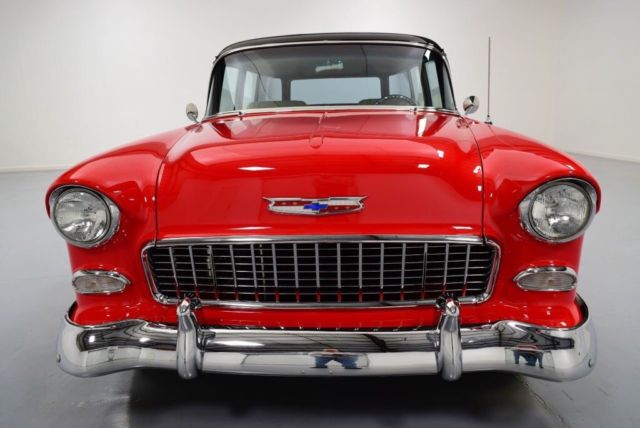 1955 Red Chevrolet Bel Air/150/210 Wagon