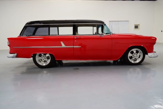 1955 Red Chevrolet Bel Air/150/210 Wagon