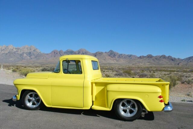 1955 Yellow Chevrolet Pickup