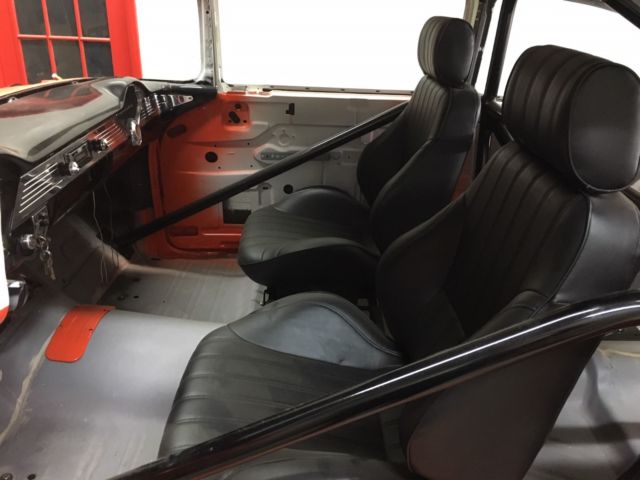 1955 Orange Chevrolet Bel Air/150/210 2 Door Sedan