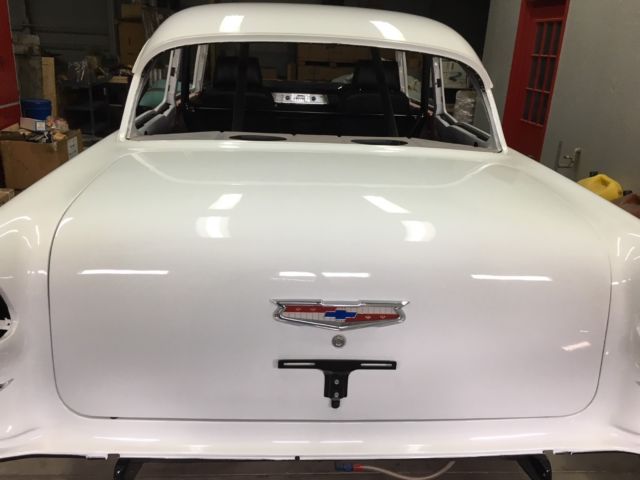 1955 Orange Chevrolet Bel Air/150/210 2 Door Sedan