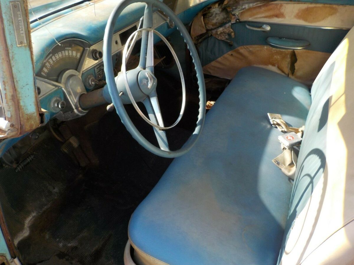 1955 Blue Chevrolet Bel Air/150/210 Wagon