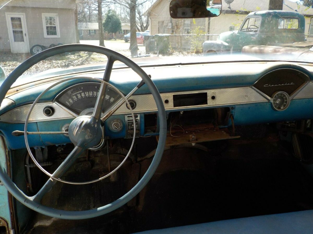 1955 Blue Chevrolet Bel Air/150/210 Wagon