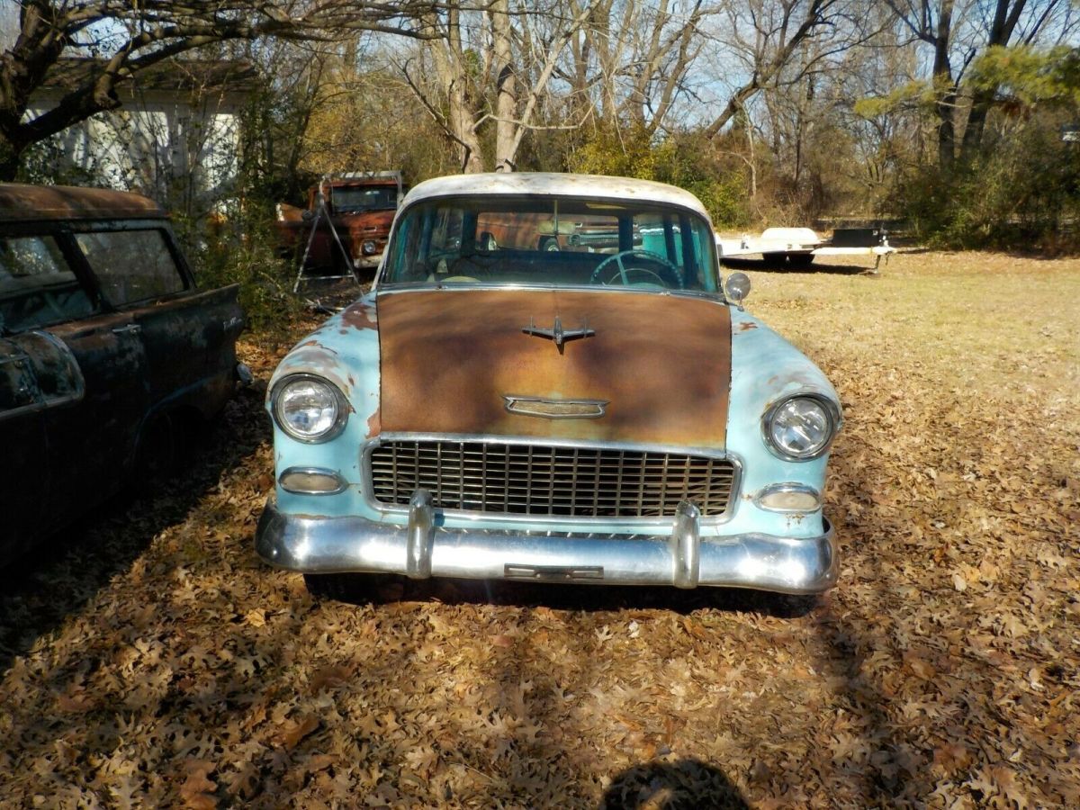 1955 Blue Chevrolet Bel Air/150/210 Wagon