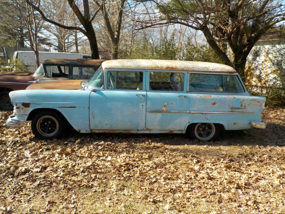 1955 Blue Chevrolet Bel Air/150/210 Wagon