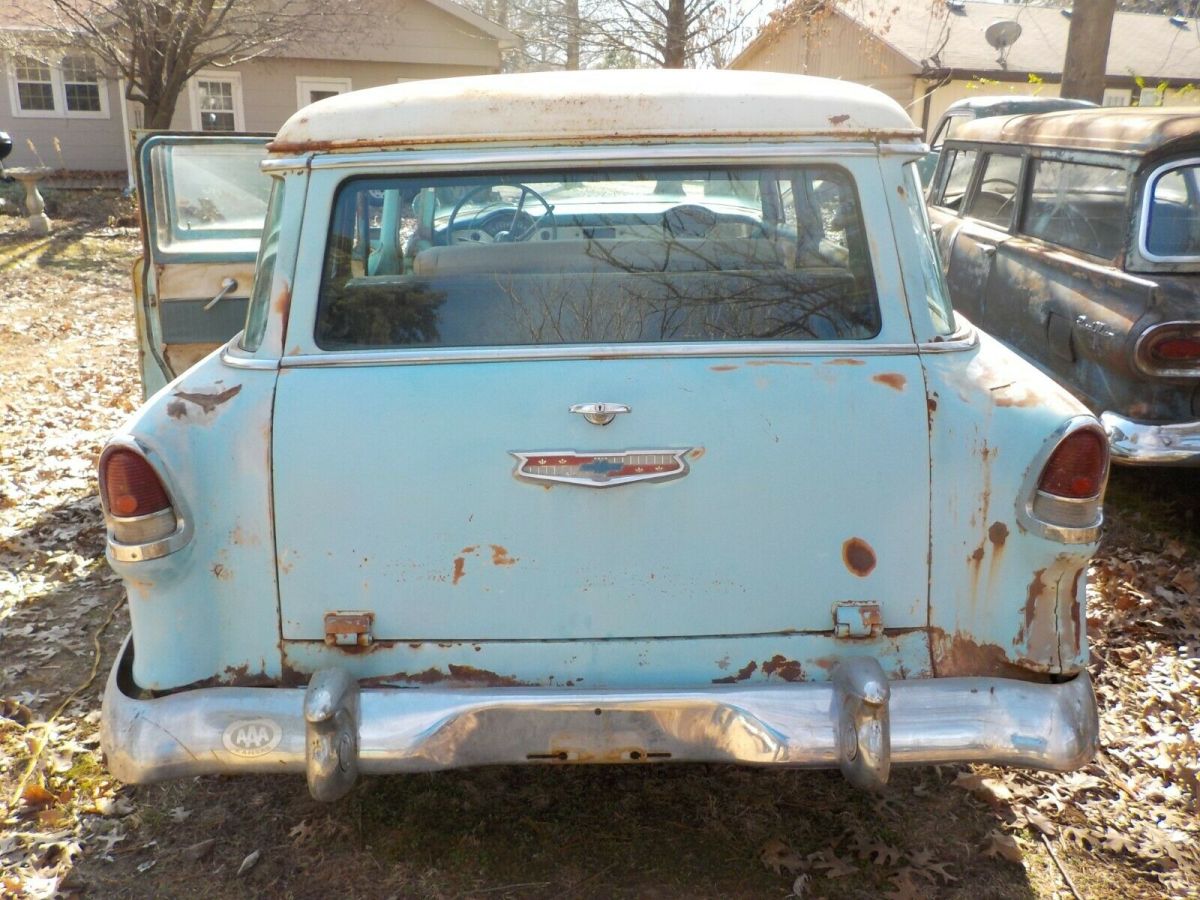 1955 Blue Chevrolet Bel Air/150/210 Wagon