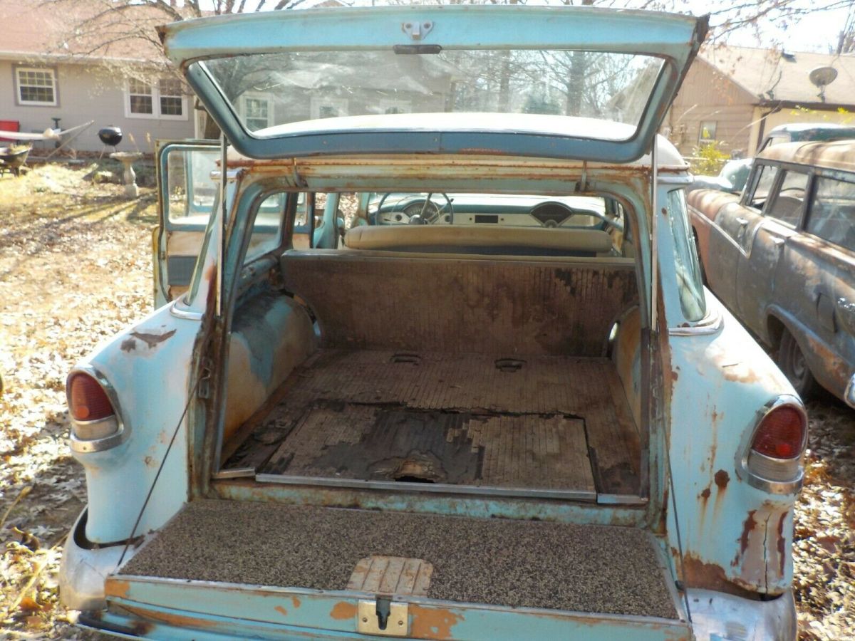 1955 Blue Chevrolet Bel Air/150/210 Wagon