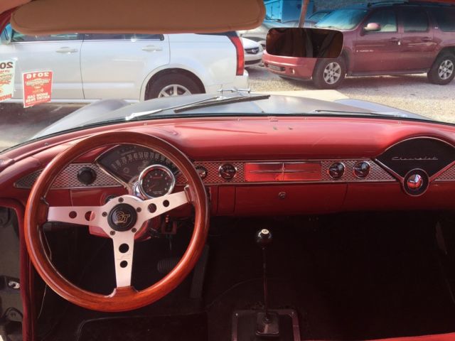 1955 Black Chevrolet Bel Air/150/210 Sedan