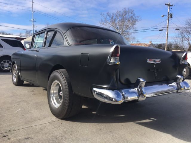 1955 Black Chevrolet Bel Air/150/210 Sedan