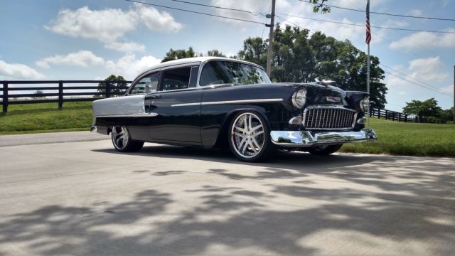 1955 Black/Silver Chevrolet Bel Air/150/210 Coupe