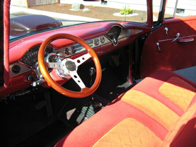 1955 black Chevrolet Bel Air/150/210