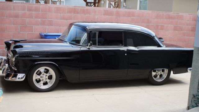 1955 Black Chevrolet Bel Air/150/210 Coupe