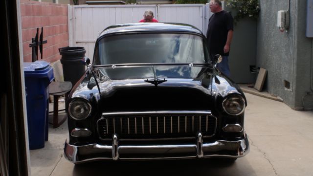 1955 Black Chevrolet Bel Air/150/210 Coupe
