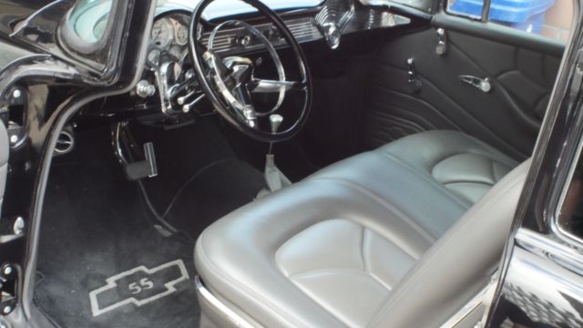 1955 Black Chevrolet Bel Air/150/210 Coupe