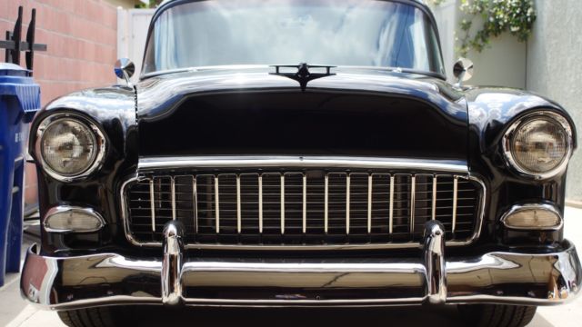 1955 Black Chevrolet Bel Air/150/210 Coupe