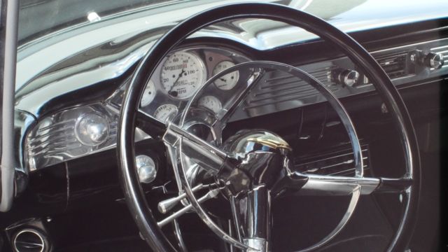 1955 Black Chevrolet Bel Air/150/210 Coupe