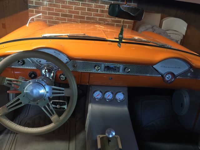 1955 Orange/Silver Chevrolet Bel Air/150/210 Coupe