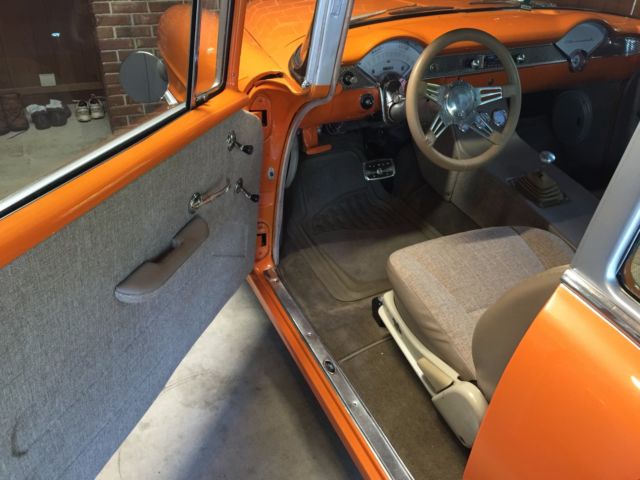 1955 Orange/Silver Chevrolet Bel Air/150/210 Coupe
