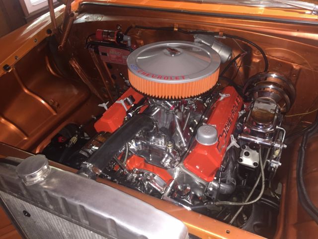 1955 Orange/Silver Chevrolet Bel Air/150/210 Coupe