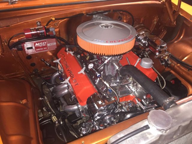 1955 Orange/Silver Chevrolet Bel Air/150/210 Coupe