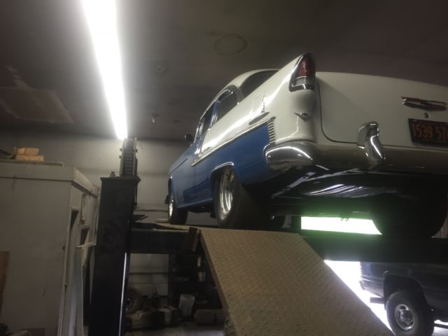 1955 Blue Chevrolet Bel Air/150/210 2 door