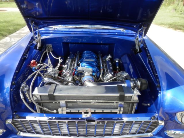 1955 MET BLUE Chevrolet Bel Air/150/210 1955 CHEV 150 PRO STREET CUSTOM