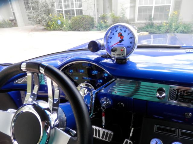 1955 MET BLUE Chevrolet Bel Air/150/210 1955 CHEV 150 PRO STREET CUSTOM