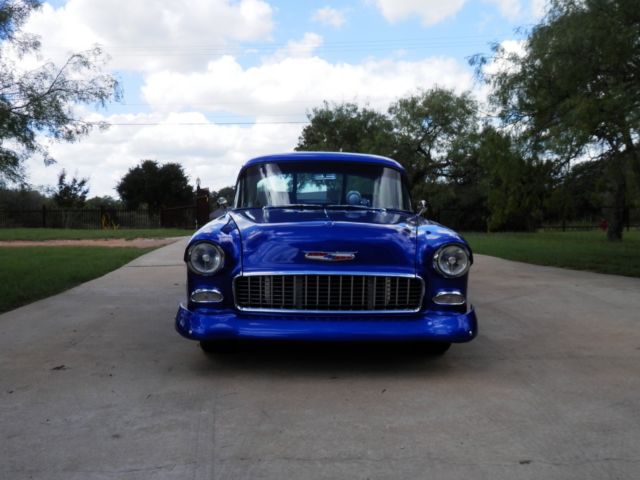 1955 MET BLUE Chevrolet Bel Air/150/210 1955 CHEV 150 PRO STREET CUSTOM