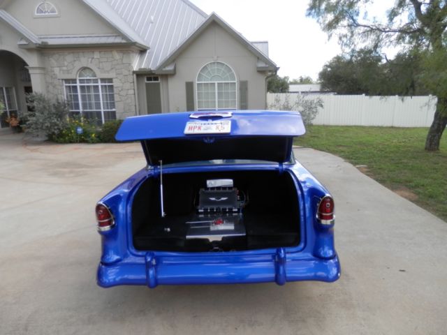 1955 MET BLUE Chevrolet Bel Air/150/210 1955 CHEV 150 PRO STREET CUSTOM