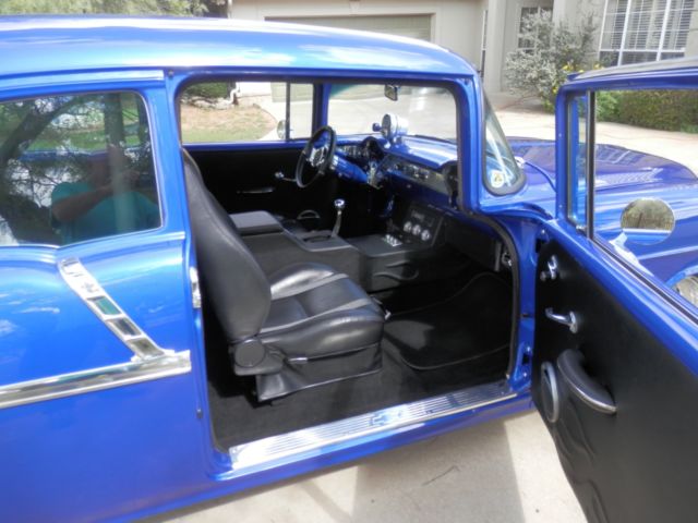 1955 MET BLUE Chevrolet Bel Air/150/210 1955 CHEV 150 PRO STREET CUSTOM