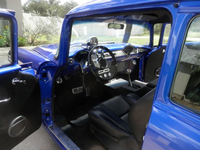 1955 MET BLUE Chevrolet Bel Air/150/210 1955 CHEV 150 PRO STREET CUSTOM