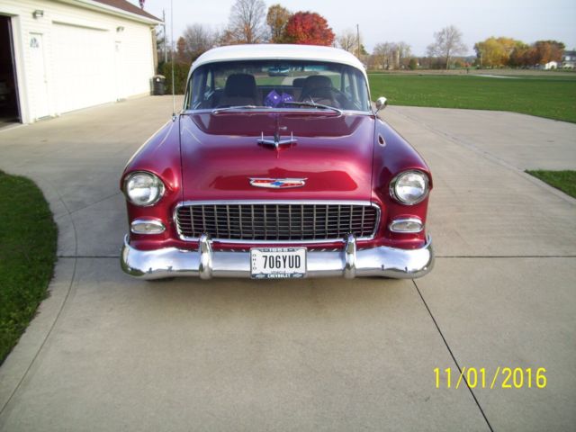 1955 Black Chevrolet Bel Air/150/210