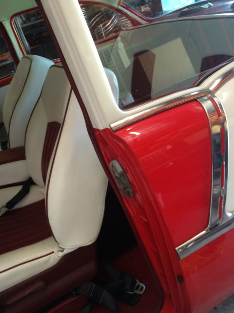 1955 red/white Chevrolet Bel Air/150/210 Coupe