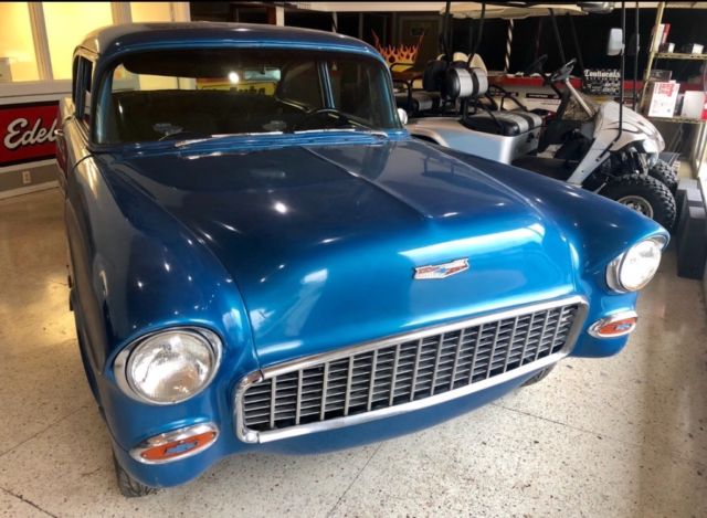 1955 Blue Chevrolet Bel Air/150/210 2 Door