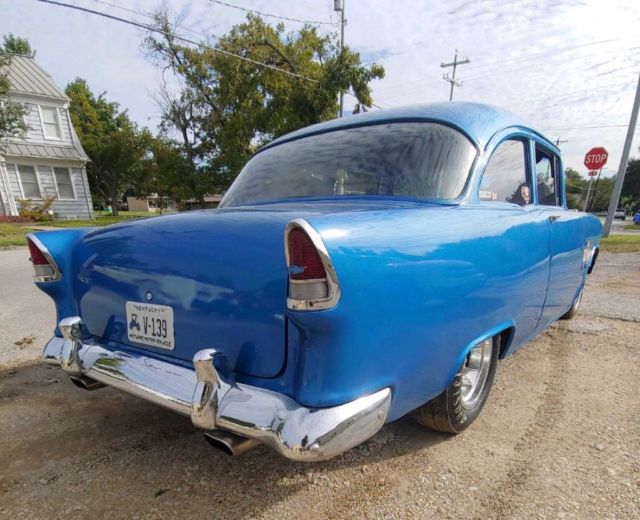 1955 Blue Chevrolet Bel Air/150/210 2 Door