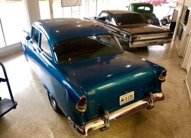 1955 Blue Chevrolet Bel Air/150/210 2 Door
