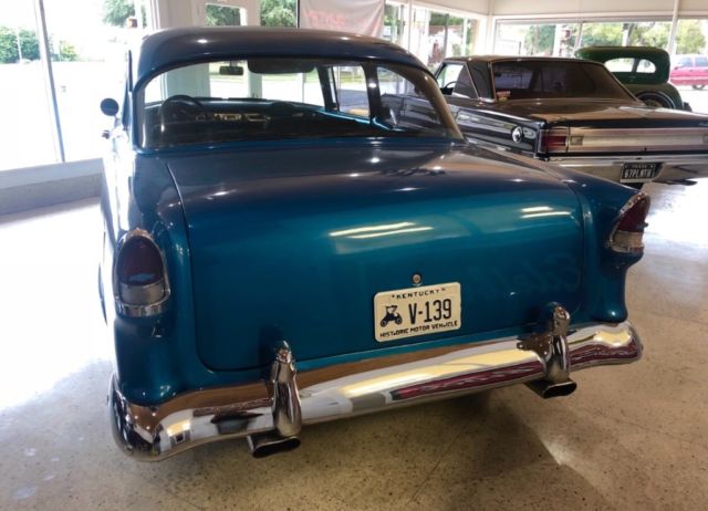 1955 Blue Chevrolet Bel Air/150/210 2 Door