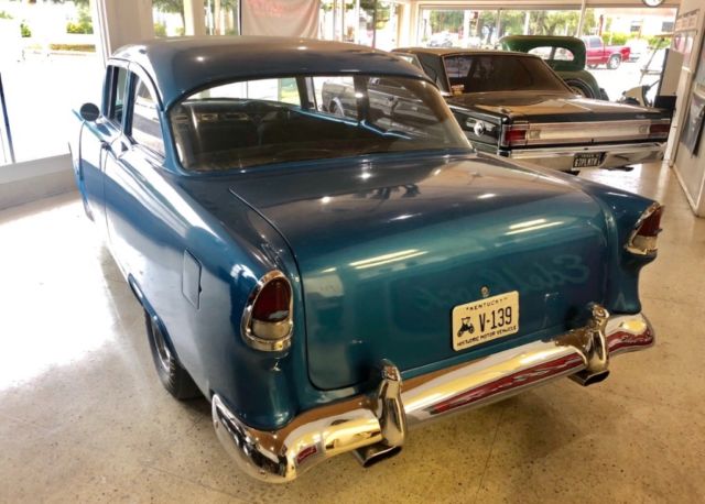 1955 Blue Chevrolet Bel Air/150/210 2 Door